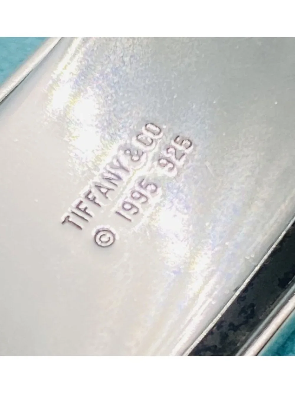 Tiffany & Co Sterling Silver 925 1995 Atlas Groove Money Clip 48.5 x18.3mm